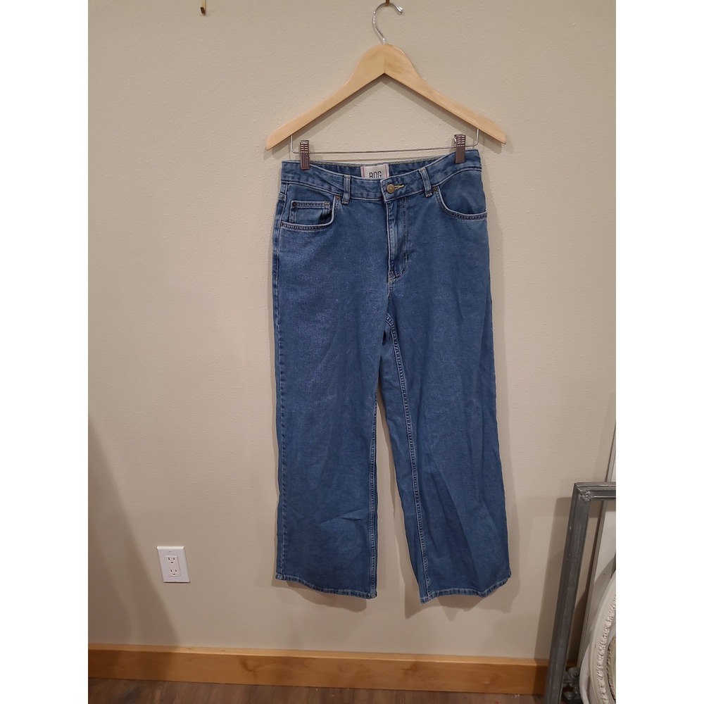 BDG wide‎ leg med wash jeans Women SZ 27 street casual skater coastal  Everday